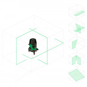 Лазерный уровень RGK LP-62G с калибровкой + штатив RGK LET-170