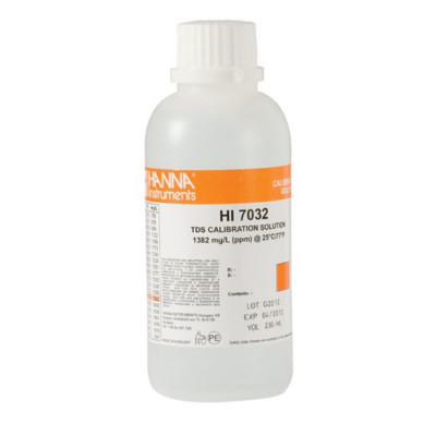 Калибровочный раствор TDS 1382 ppm (мг/л) 500 мл HANNA HI7032L