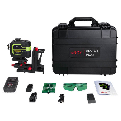 Лазерный уровень RGK SRV-4D PLUS с сервоприводом