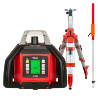 Комплект: ротационный нивелир RGK SP-500 с калибровкой + штатив RGK SH-170 рейка RGK LR-2