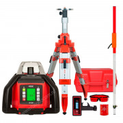 Комплект: ротационный нивелир RGK SP-500 с калибровкой + штатив RGK SH-170 рейка RGK LR-2