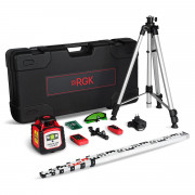 Комплект ротационного нивелира с элевационным штативом RGK SP-100G COMBO с калибровкой