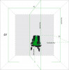 Лазерный уровень ADA 3D Liner 4V GREEN