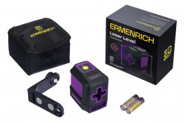 Лазерный уровень Ermenrich BASE LT10, фиолетовый
