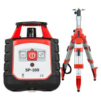 Комплект: ротационный нивелир RGK SP-100 + элевационный штатив RGK SH-170