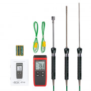 Термометр RGK CT-12 с зондом температуры воздуха TR-10A поверхностным зондом TR-10S и погружным зондом температуры TR-10W