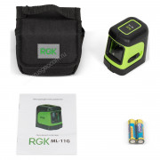 Лазерный уровень RGK ML-11G с калибровкой