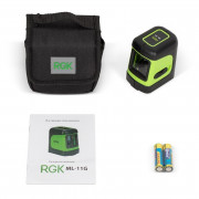 Комплект: лазерный уровень RGK ML-11G + штатив AMO A160