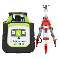 Комплект: ротационный нивелир RGK SP-100G с калибровкой + элевационный штатив RGK SH-170