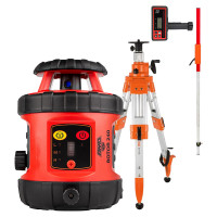 Комплект: ротационный нивелир AMO ROTOR 240 + штатив рейка приемник