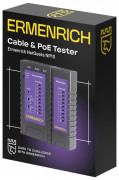 Кабельный тестер Ermenrich NetGeeks NP10, фиолетовый